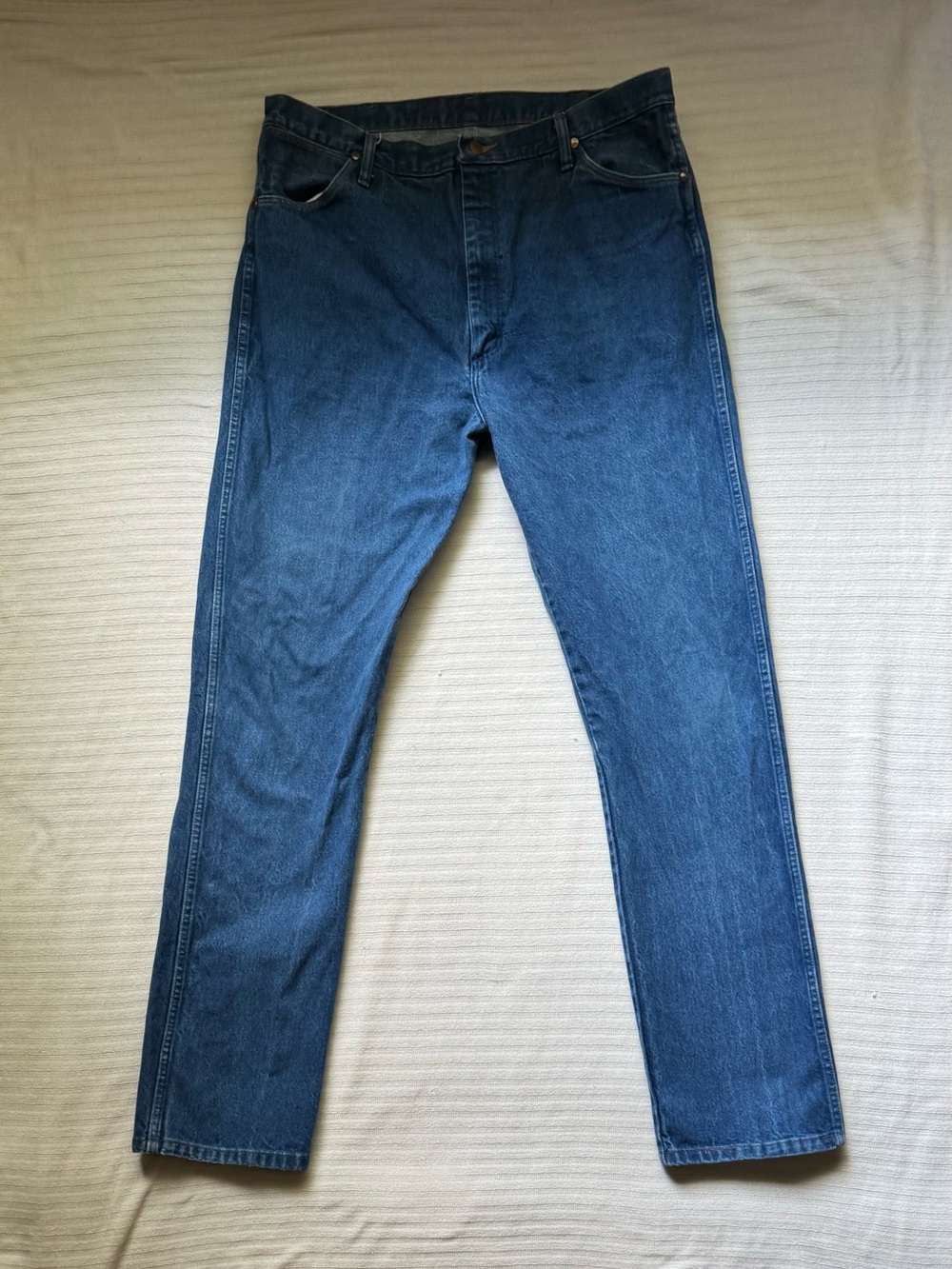 Wrangler Men's Blue Denim Jeans